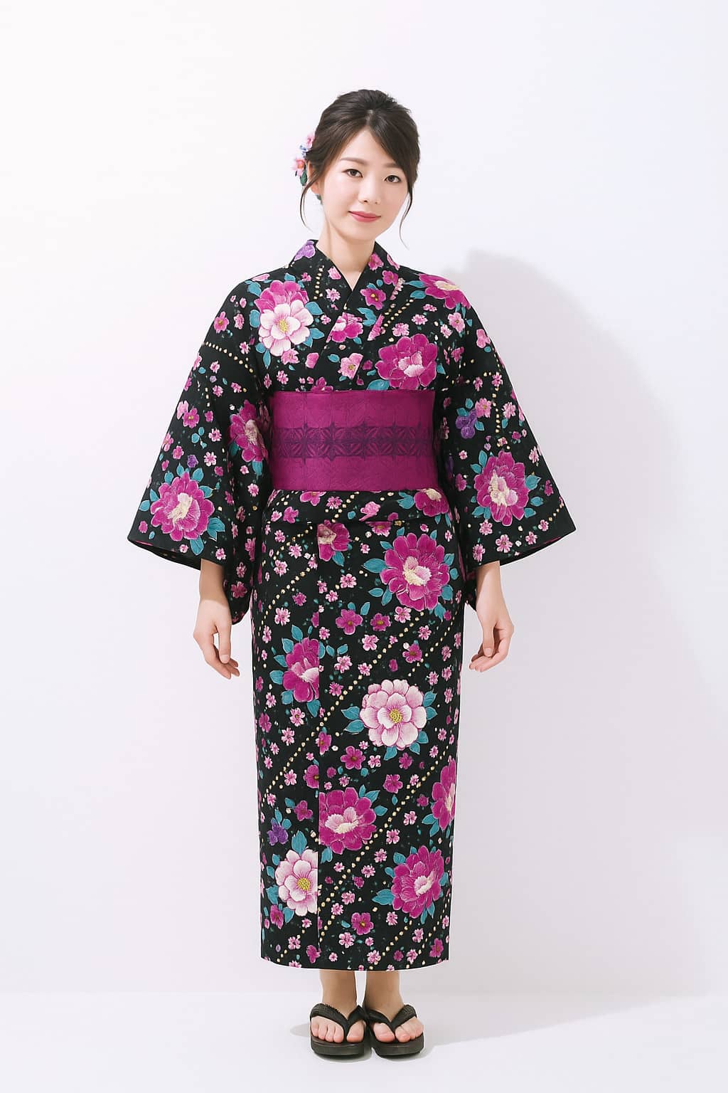 Yukata màu đen