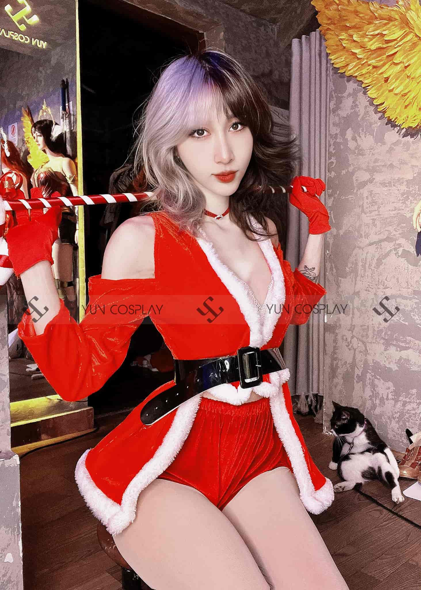 Áo noel khoét ngực sexy (thanh lý 150k)