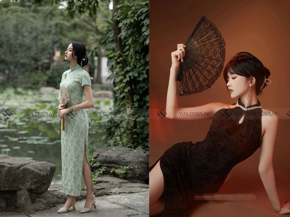 Cách Mặc Sườn Xám Đẹp Cực Cuốn - Hướng Dẫn Phối Đồ & Phụ Kiện 6 cach-phoi-do-voi-suon-xam-khi-chup-anh-phong-cach-co-trang-yun-cosplay