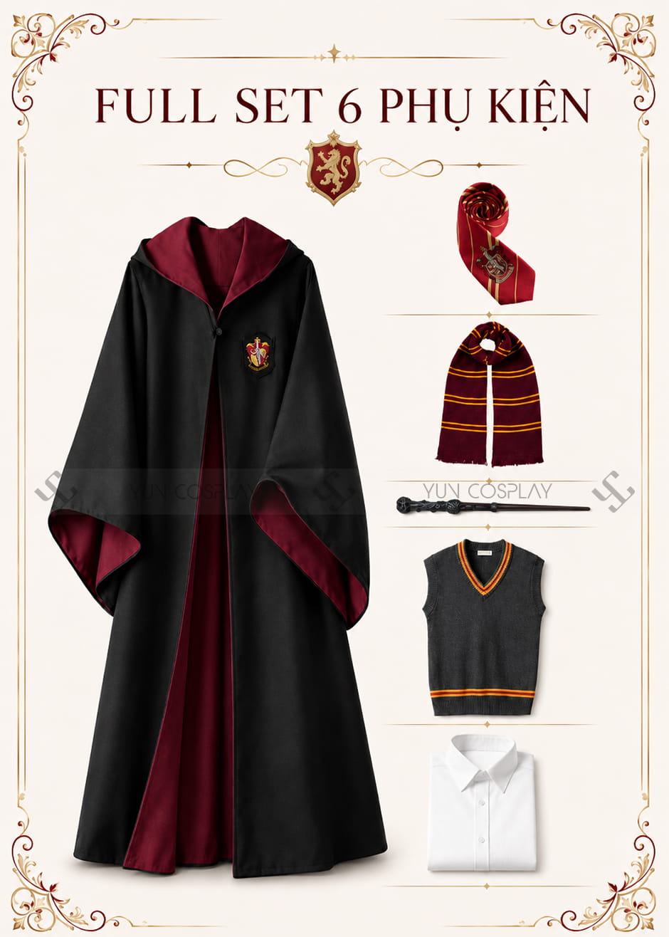Đồng phục Gryffindor (phiên bản cao cấp)