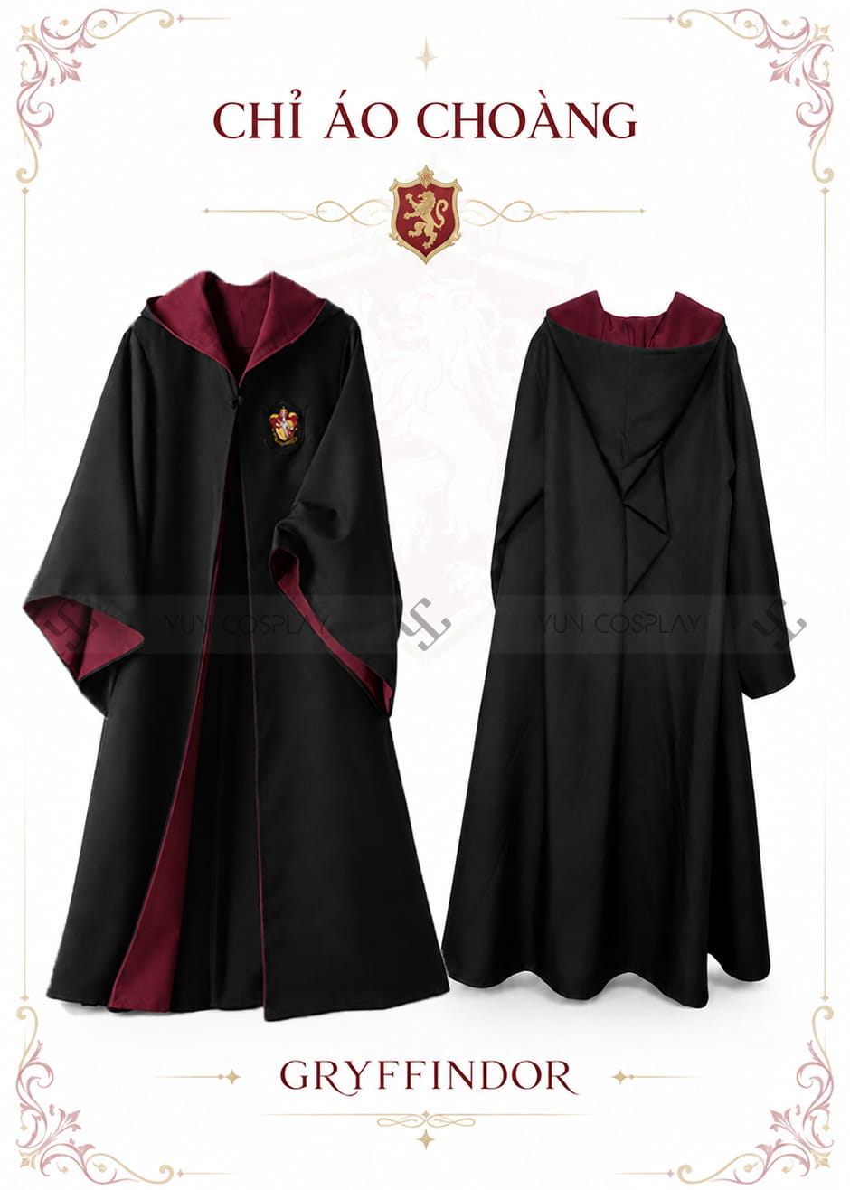 Áo choàng Gryffindor (loại cao cấp)