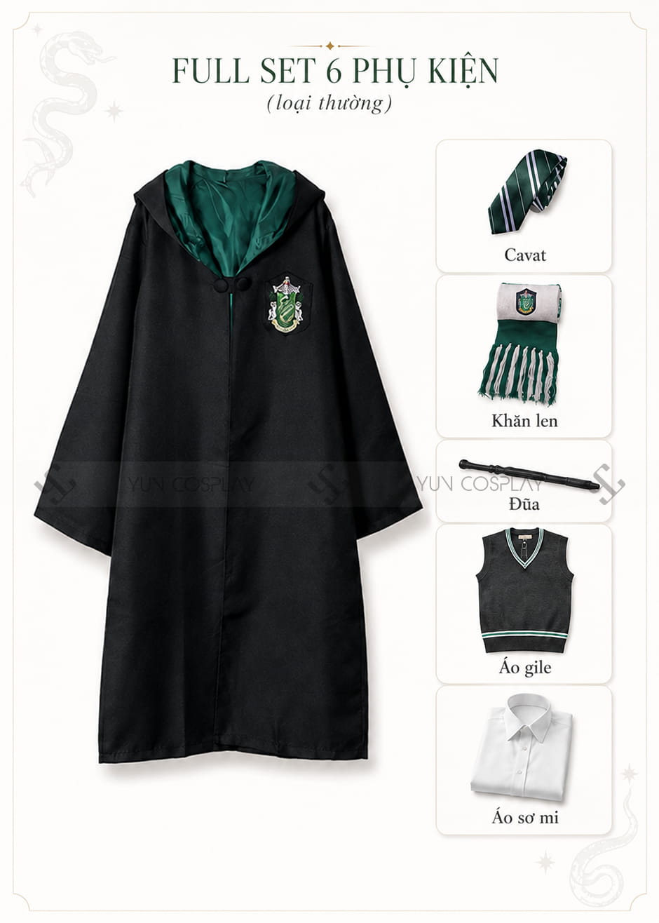 Đồng phục nhà Slytherin (loại thường)