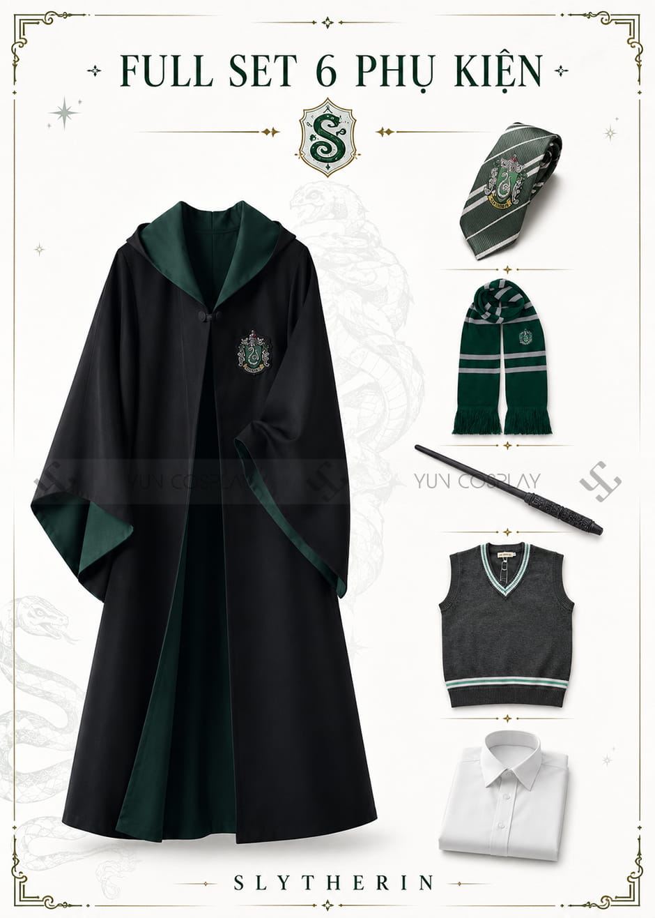 Đồng phục Slytherin (phiên bản cao cấp)