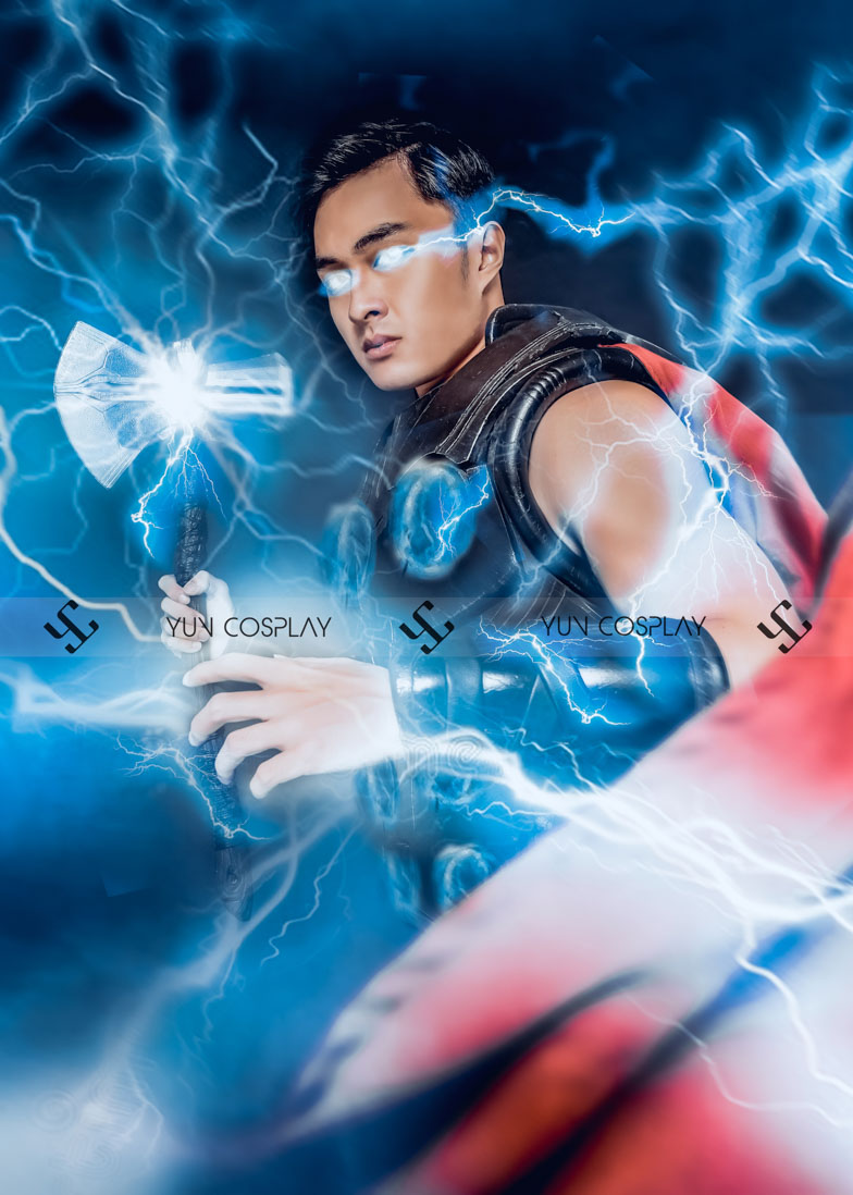 TOP 7 trang phục siêu anh hùng Marvel : AVENGERS 18 cosplay-than-sam-thor-yun-cosplay-4