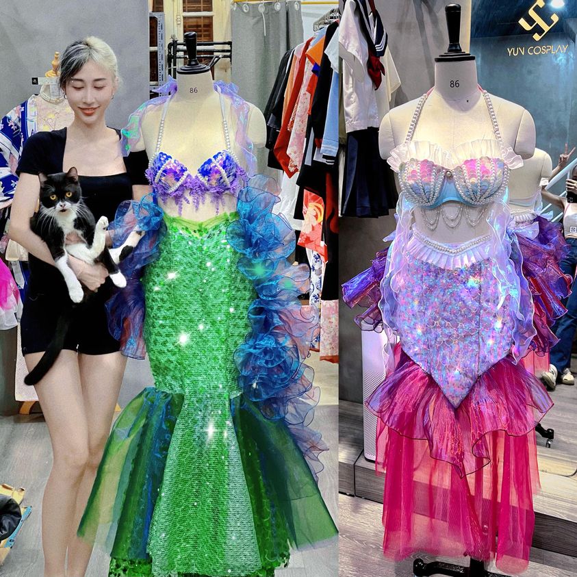 Mẫu thiết kế trang phục cosplay nàng tiên cá Ariel tại Yun Cosplay 8 dia-chi-cho-thue-do-cosplay-nang-tien-ca-ariel-yun-cosplay