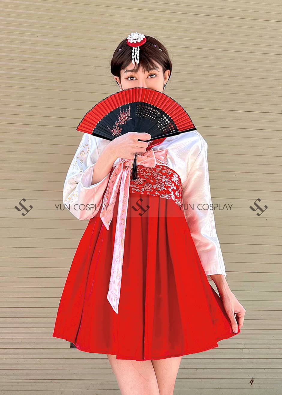 List trang phục Hanbok truyền thống đẹp chuẩn Hàn Quốc tại Hà Nội 9 hanbok-cach-tan-vay-ngan-2-min