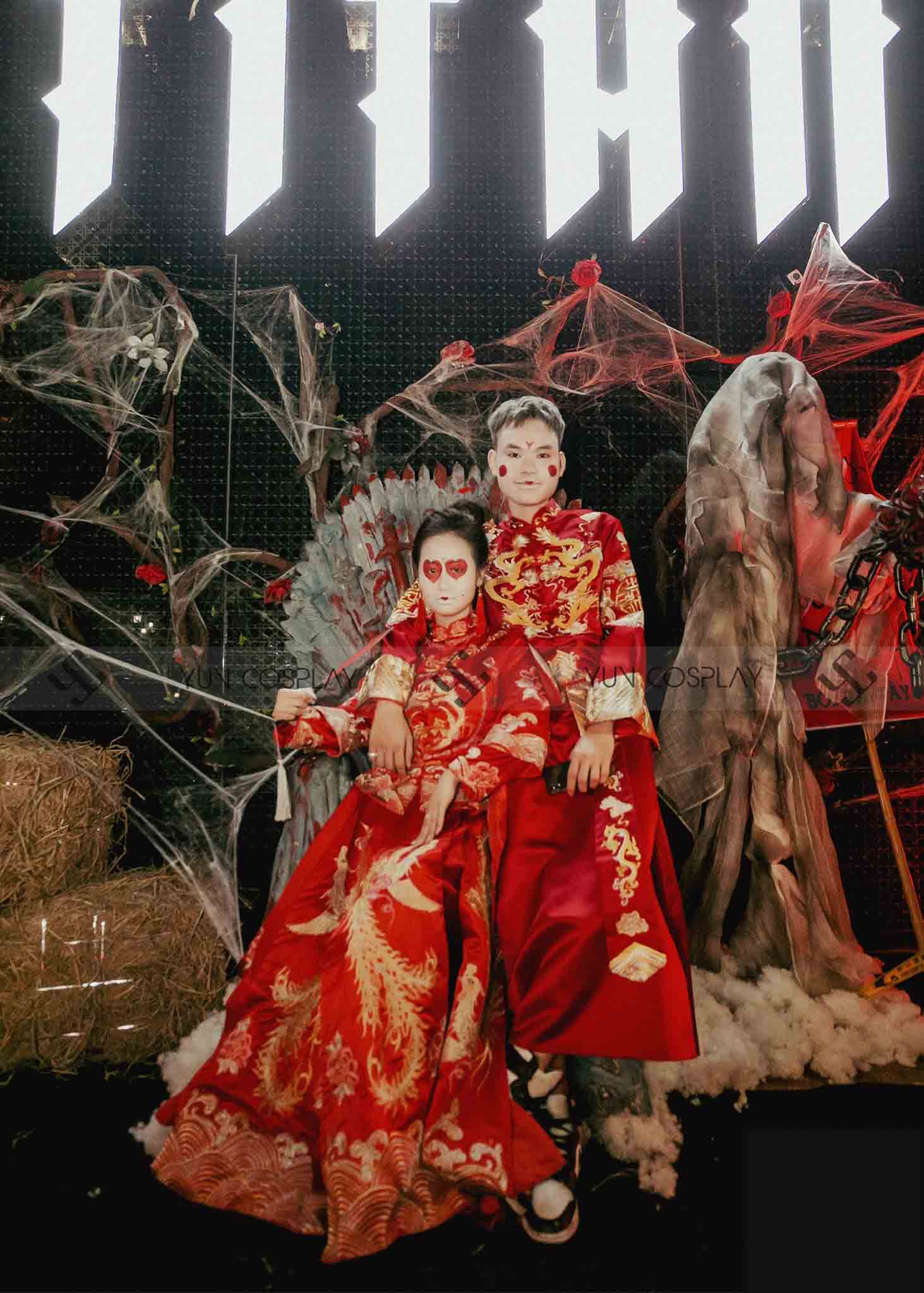 Halloween Hà Nội : Khi người dân địa phương gặp lễ hội kinh dị 13 hoa-trang-cap-doi-co-dau-chu-re-ma-yun-cosplay
