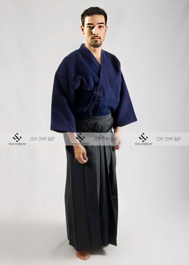[ Dogi ] Hakama (xanh)