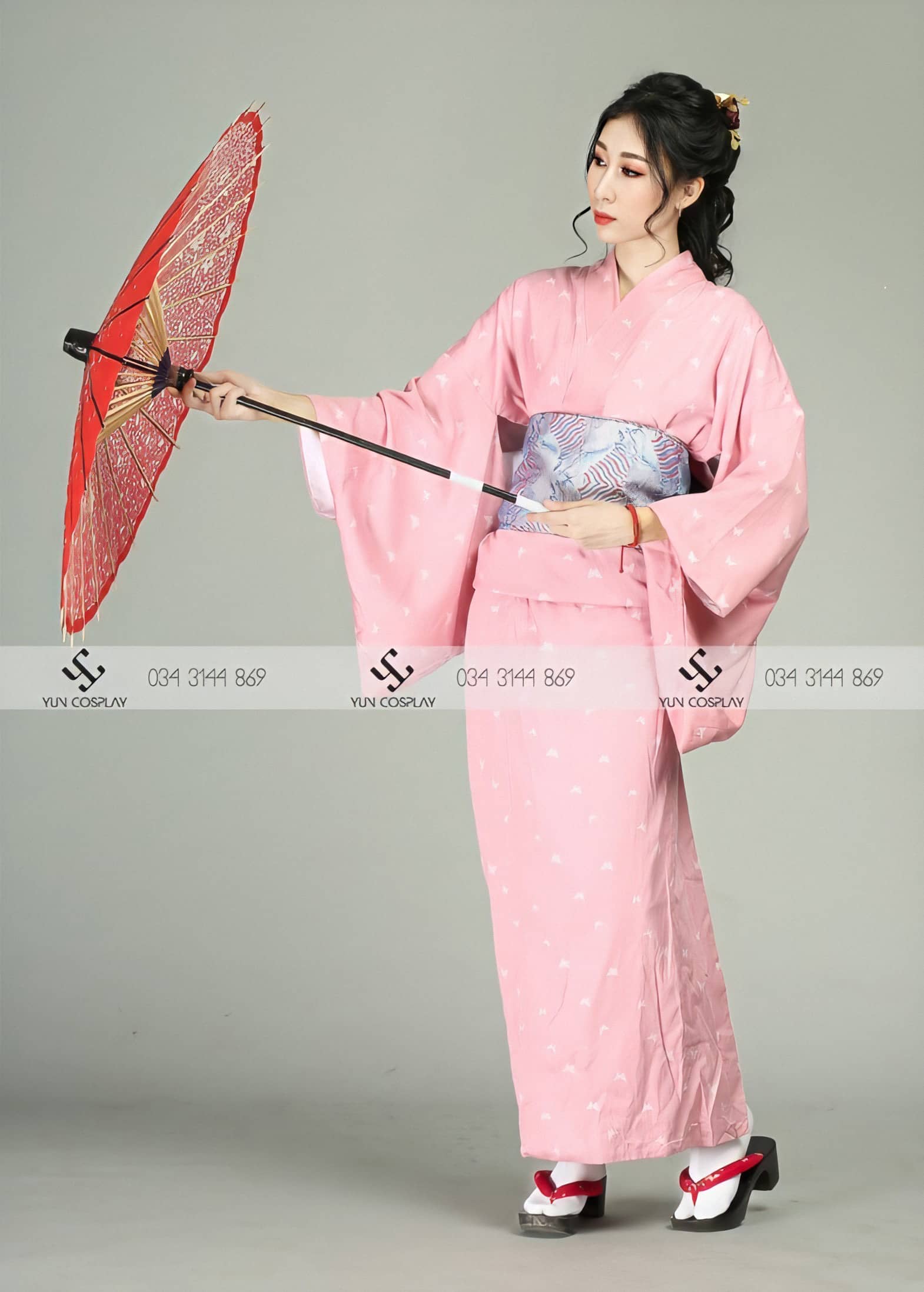 Pinku Chouchou Kimono