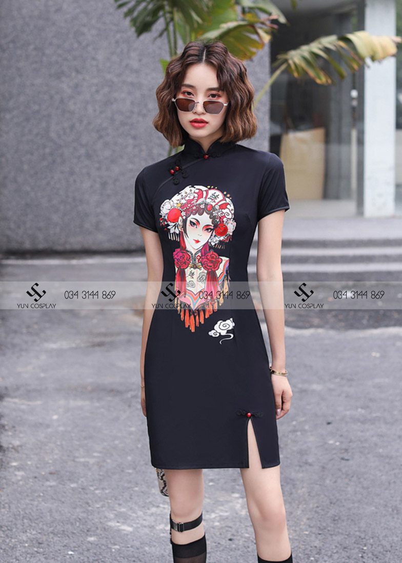 Cho thuê và bán sườn xám cách tân độc đáo tại Hà Nội 14 suon-xam-thuong-hai-yuncosplay-12