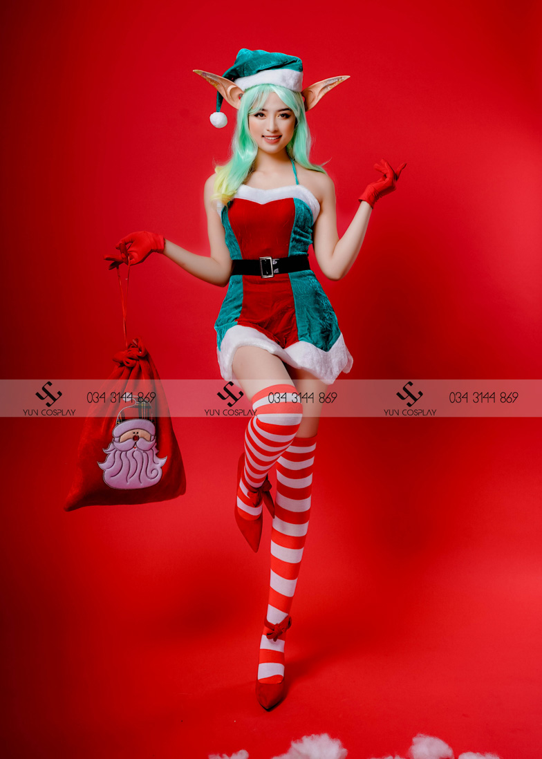 Gợi ý những phong cách trang điểm đi chơi noel nổi bật 12 thue-chu-lun-yeu-tinh-noel-yun-cosplay-8