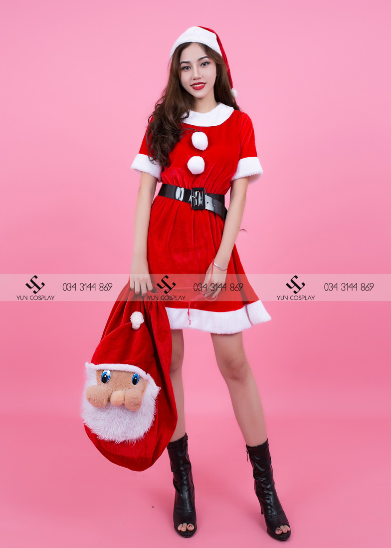 Váy noel cổ tròn – N17